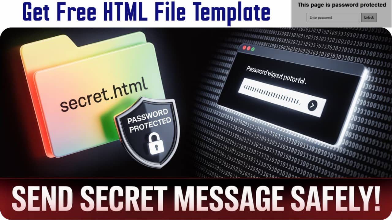 Using a Password Protected HTML File